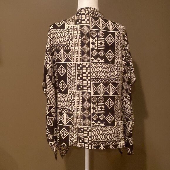 Always Me Kimono Black & White Size Large - Picture 5 of 9